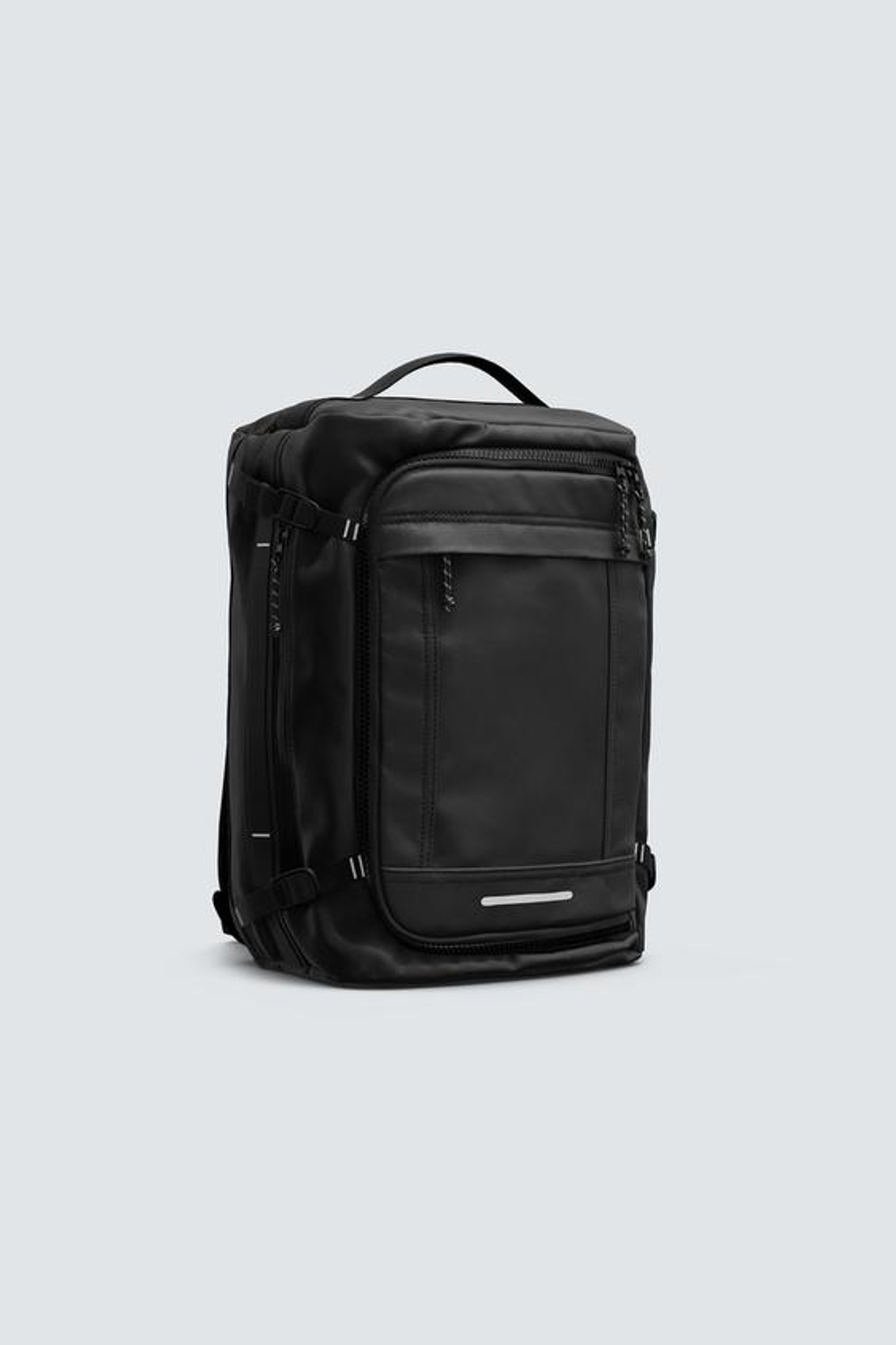 ZARA РЮКЗАК ИЗ ВЫСОКОТЕХНОЛОГИЧНОЙ ТКАНИ ДЛЯ ПУТЕШЕСТВИЙ, ЧЕРНЫЙ