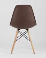 Стул Eames Style DSW коричневый x4 (разборный каркас)