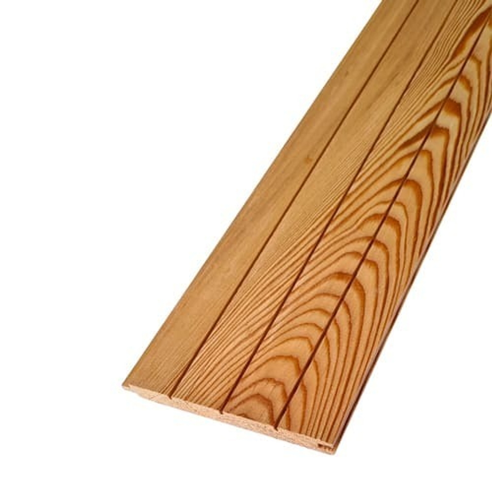 Вагонка из сибирской лиственницы 12 штук размер 14х14х1000 мм сорт B ракурс 1