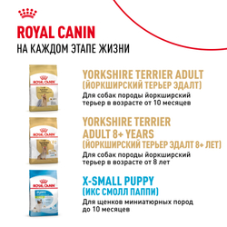 Royal Canin Yorkshire Terrier Puppy Корм сухой для щенков породы Йоркширский Терьер до 10 месяцев - 0,5 кг