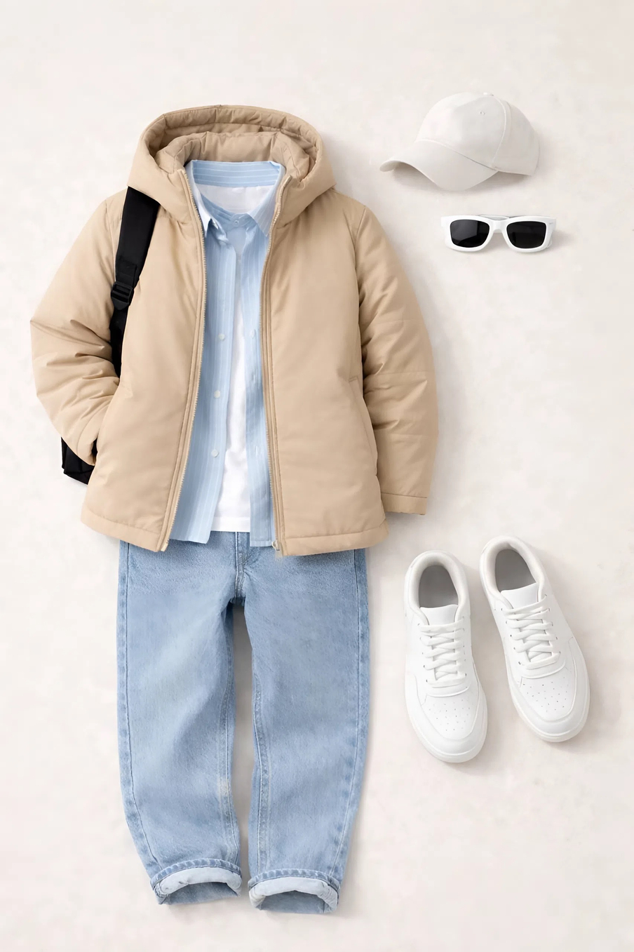 Куртка демисезонная для мальчика "HN-11" бежевый