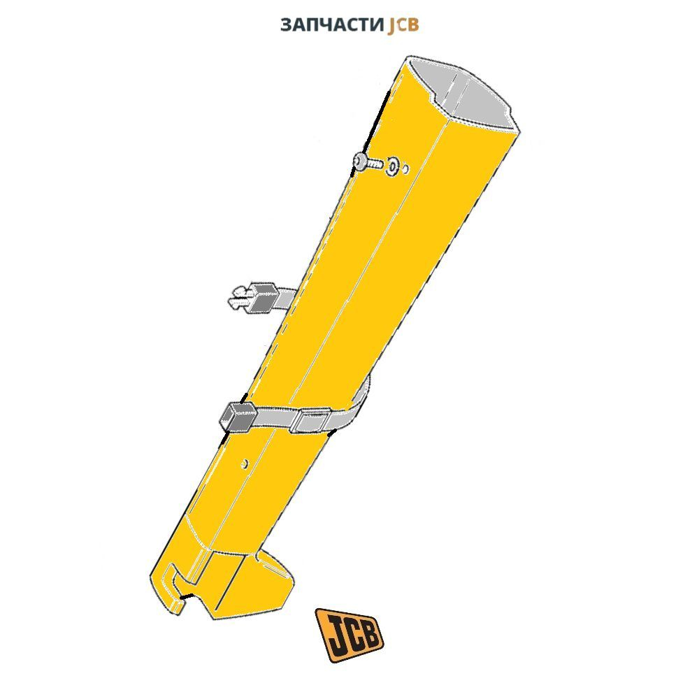 Воздуховод кабины левый JCB 331/31027