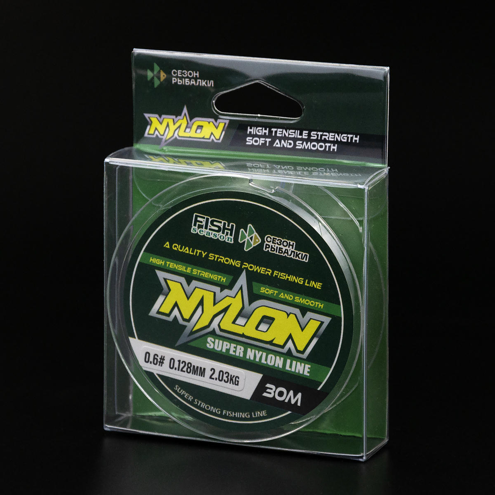 Леска монофильная Fish Season Nylon 30м (прозрачная)