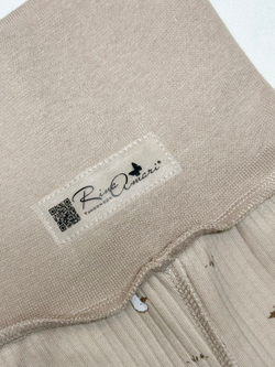 Ползунки швы наружу Утята РУБЧИК Светлый кофе RinaAmari