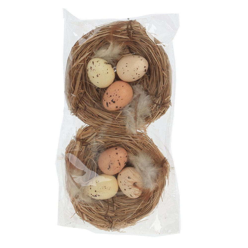 GAEM Изделие декоративное "Гнездо пасхальное", набор из 2-х шт., L9,5 W3 H18 см