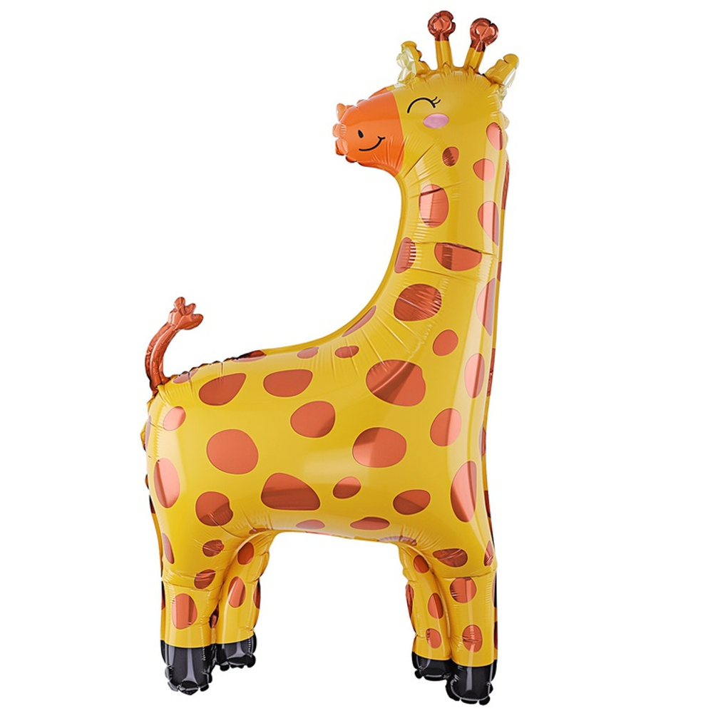 Шар Фольгированный Жираф (Коричневый)