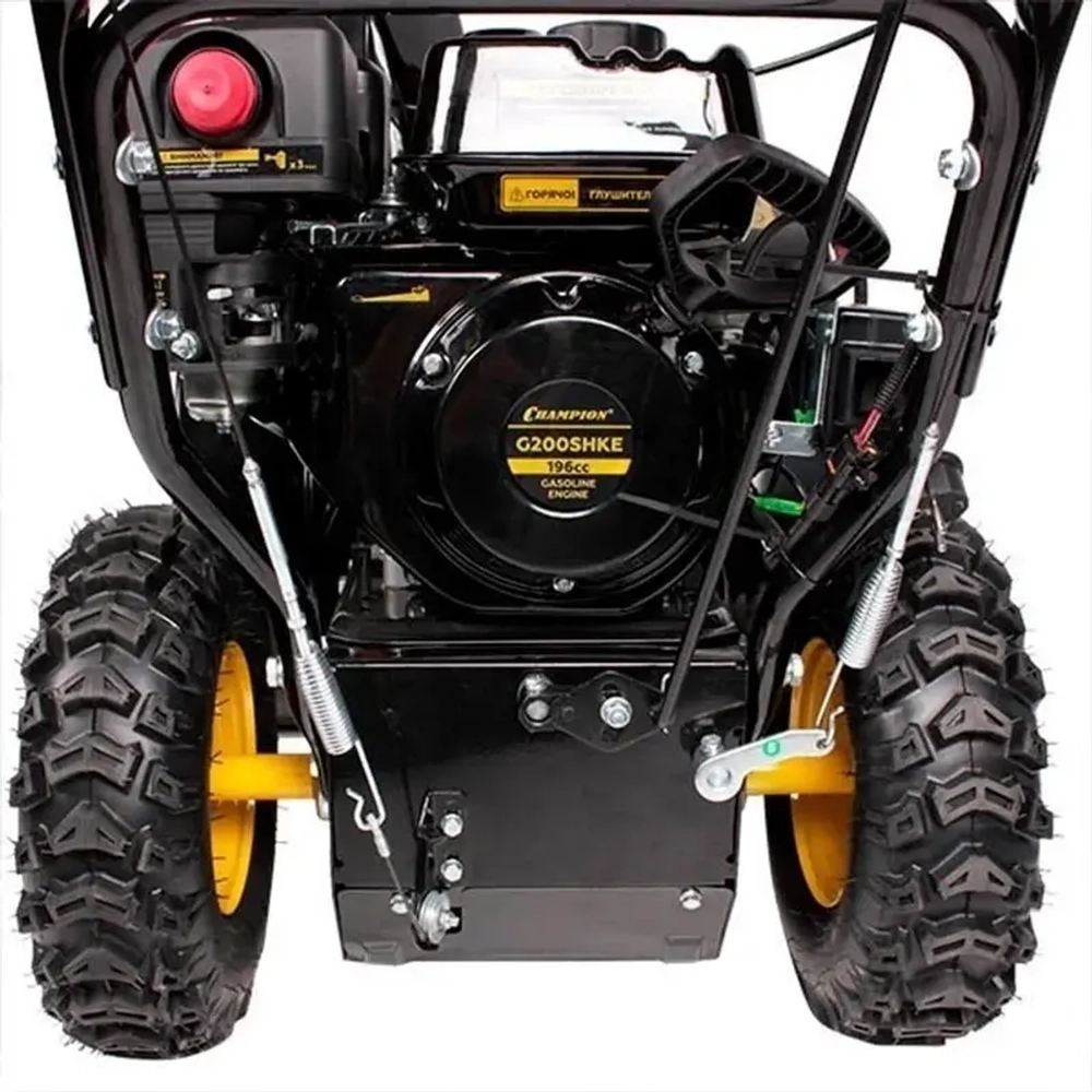 CHAMPION ST662E снегоуборщик бензиновый 6.5 л.с. ковш 61 см, выброс 11 м, 6 вперед/2 назад