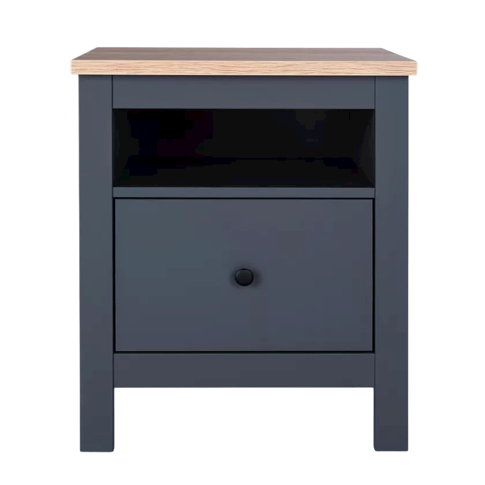 Тумба САГА, 51,2*41,4*62,2 см, серый/ясень