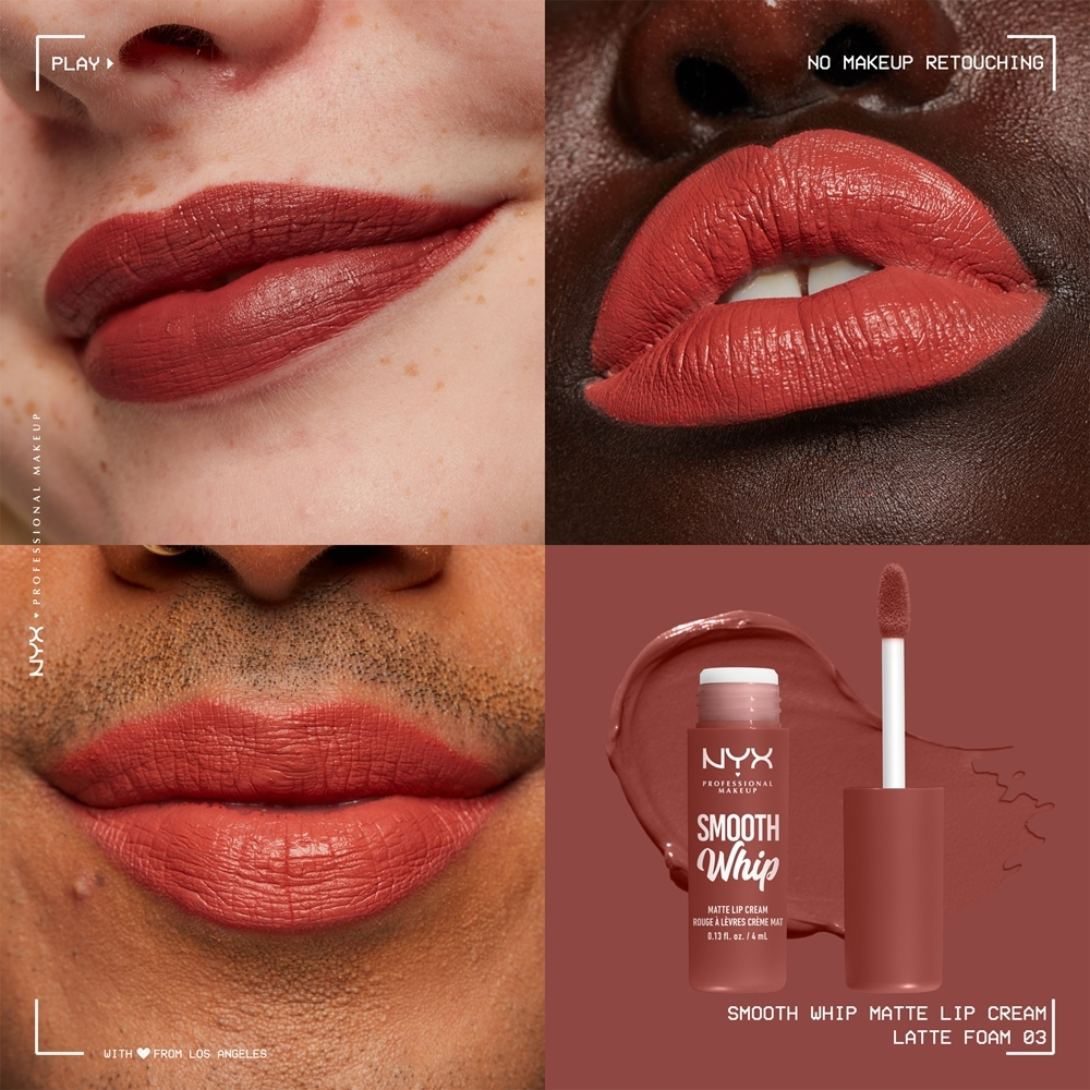 NYX Professional Makeup Smooth Whip Matte Lip Cream - Бархатистая разглаживающая помада, 4 ml