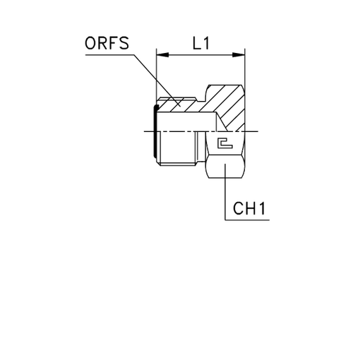 Заглушка VF ORFS 1.7/16