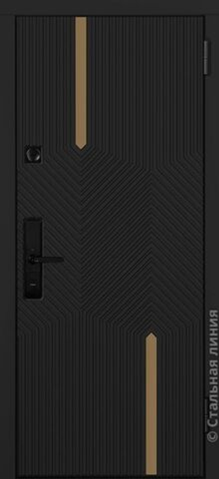 Гарис (Черный RAL 9005/Белый фарфор) Garis