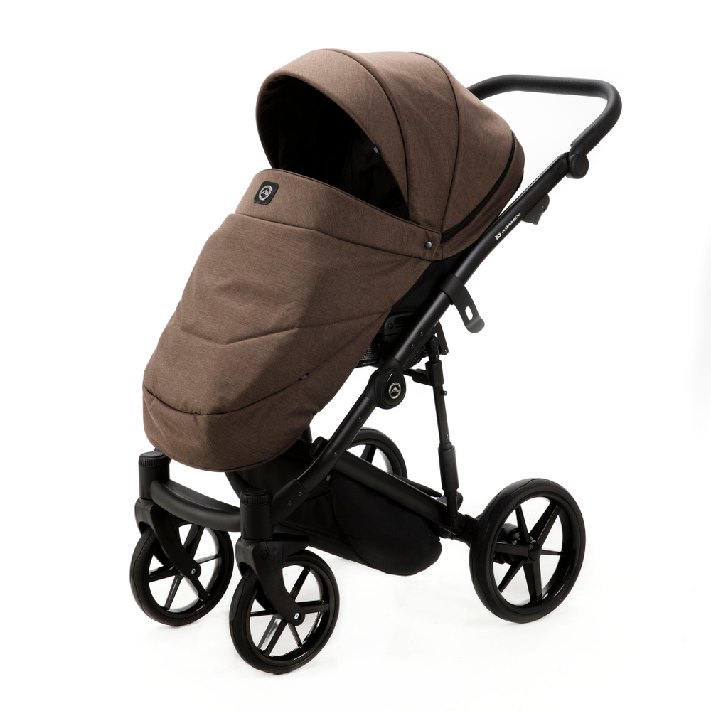 Детская универсальная коляска Adamex MOBI LUX PS-97 (2в1) Шоколад, шоколад экокожа