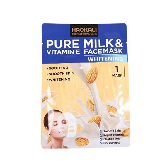 Maska \ Маска \ Mask  Masque Visage Hydratant Vitamine E &amp; Pure Milk Haokali