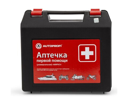 Аптечка первой помощи универсальная, пластиковый футляр
