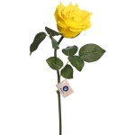Цветок искусственный «Natur» 50см Роза желтая