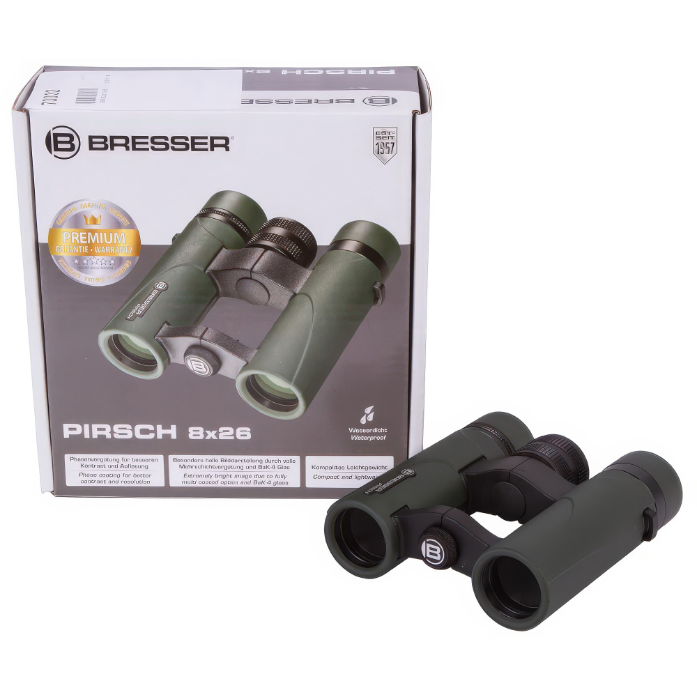 Бинокль Bresser Pirsch 8x26 - Компактная конструкция