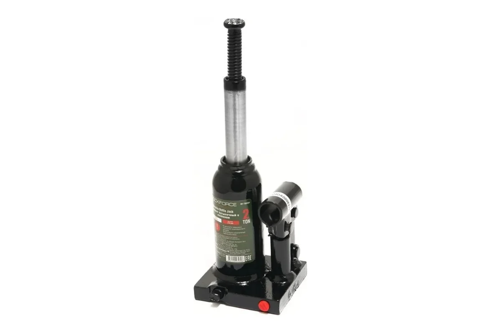 Домкрат гидравлический RF-T90204EURO бутылочный с клапаном 2т (выс.подъема 150-278мм) ROCKFORCE