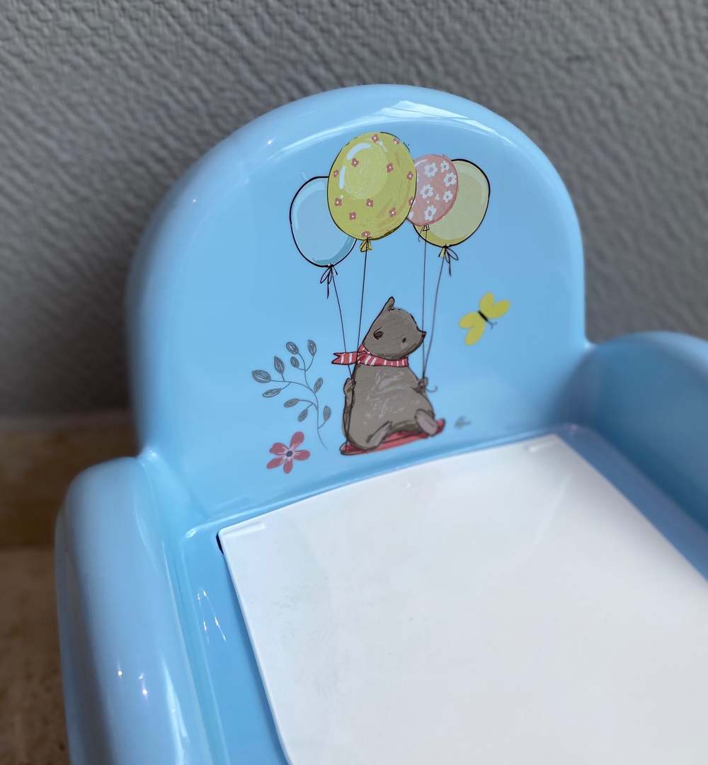 Горшок Стульчик  "Лесная Сказка"  (light blue-голубой)