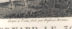 Наполеон. Прохождение горы Сен-Бернар. Гравюра. Париж. 1834