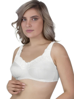 Бюстгальтер для фиксации экзопротеза молочной железы Valeria 90E белый