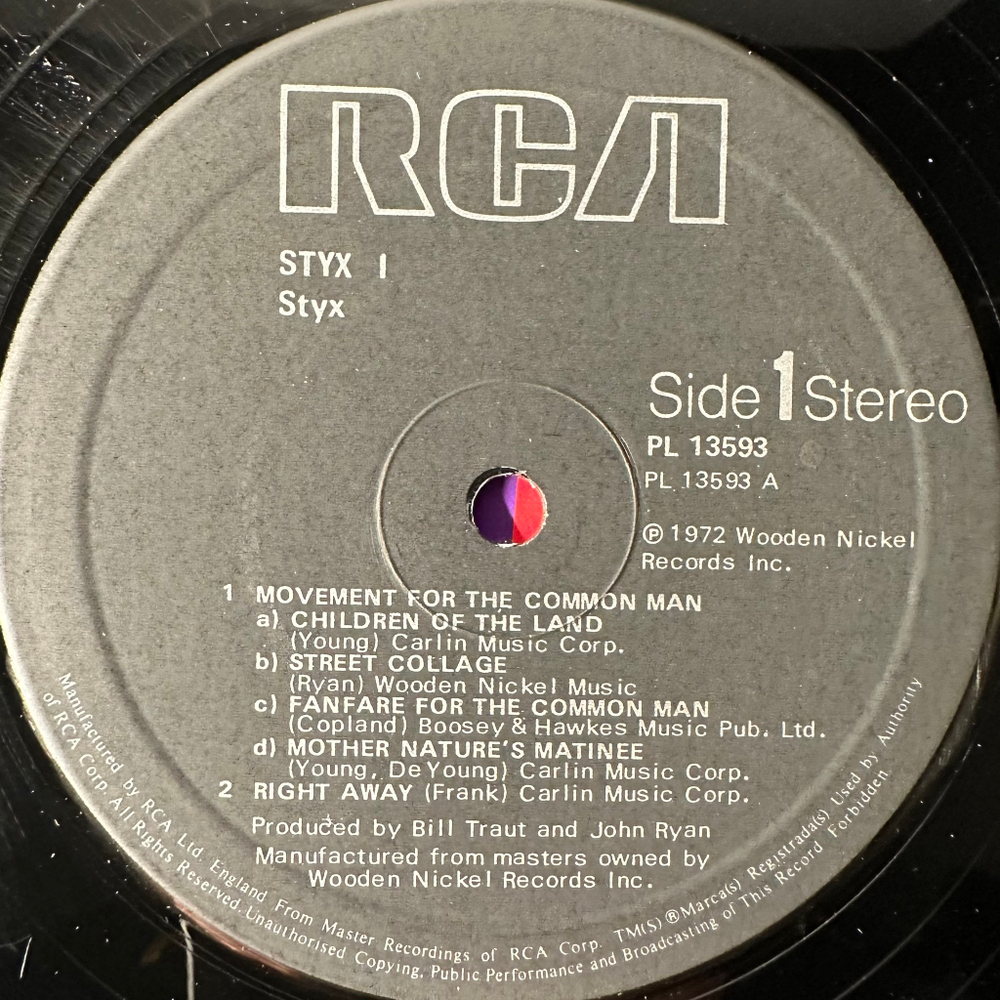 Styx ‎– Styx (Англия 1980г.)