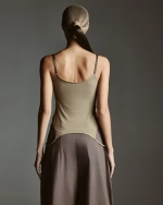 Топ вторая кожа М, Серо-Бежевый