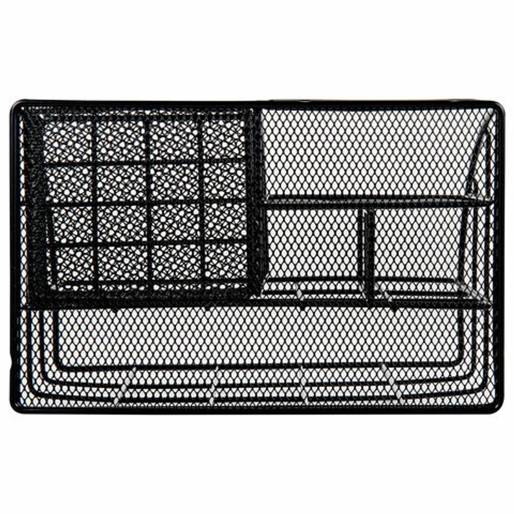 Органайзер для косметики и мелочей металлический 5 секций, MONTE VITA, 140х220х127 мм, чёрный, 272478