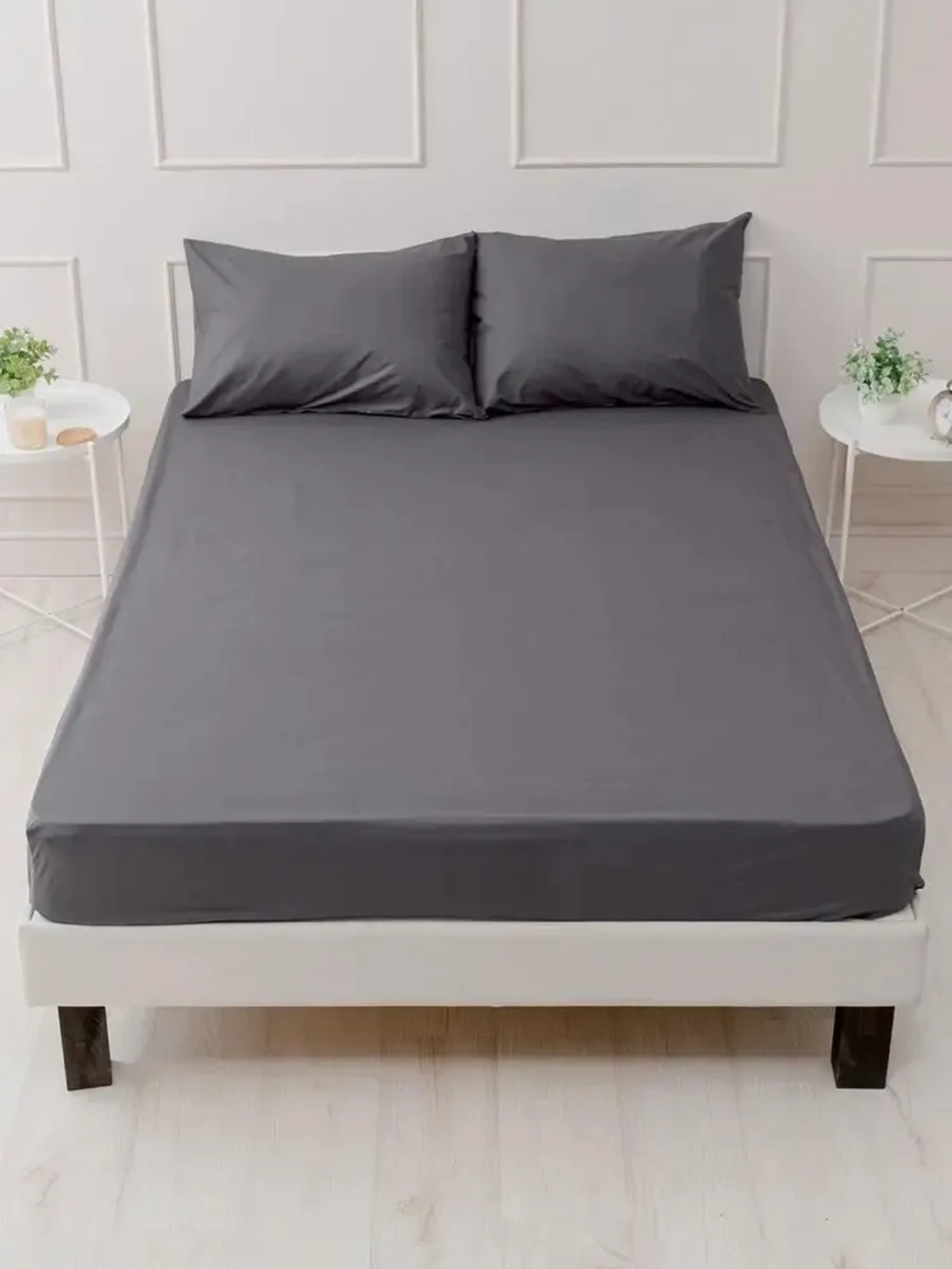 YERRNA простыня 120*200см серый