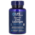 Life Extension, леденцы с улучшенным содержанием цинка, со вкусом перечной мяты, 30 вегетарианских леденцов (18,75 мг в 1 леденце)