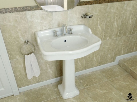 Раковина в комплекте с постаментом/Vitra Aria/6055B003-0001/72_54//, шт