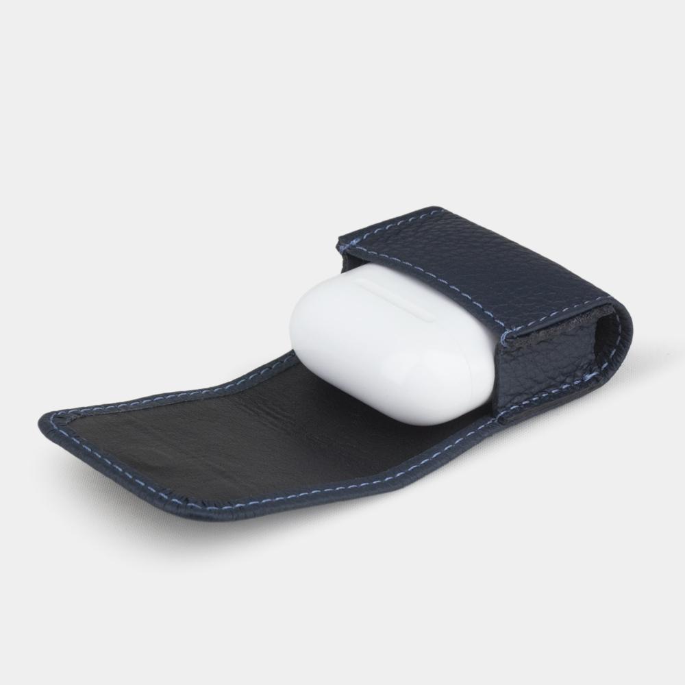 Чехол для наушников Petit из кожи теленка, цвета синий