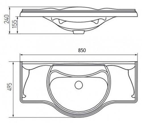 Раковина Roca America 85х49,5 327206000