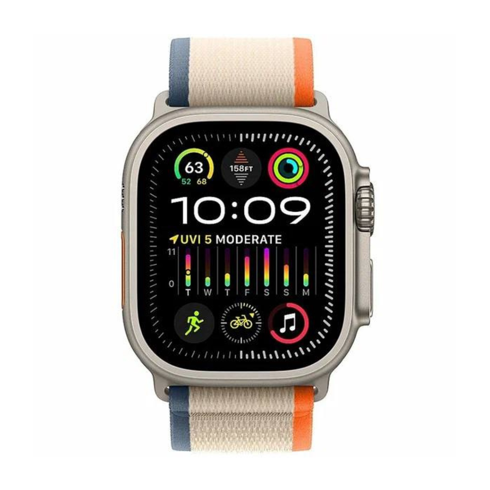 Apple Watch Ultra 2 (2023) 49 мм Titanium Case with Orange/Beige Trail Loop S/M