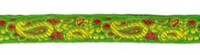 Тесьма жаккард, 9008, ш. 1,8 см, зелёный
