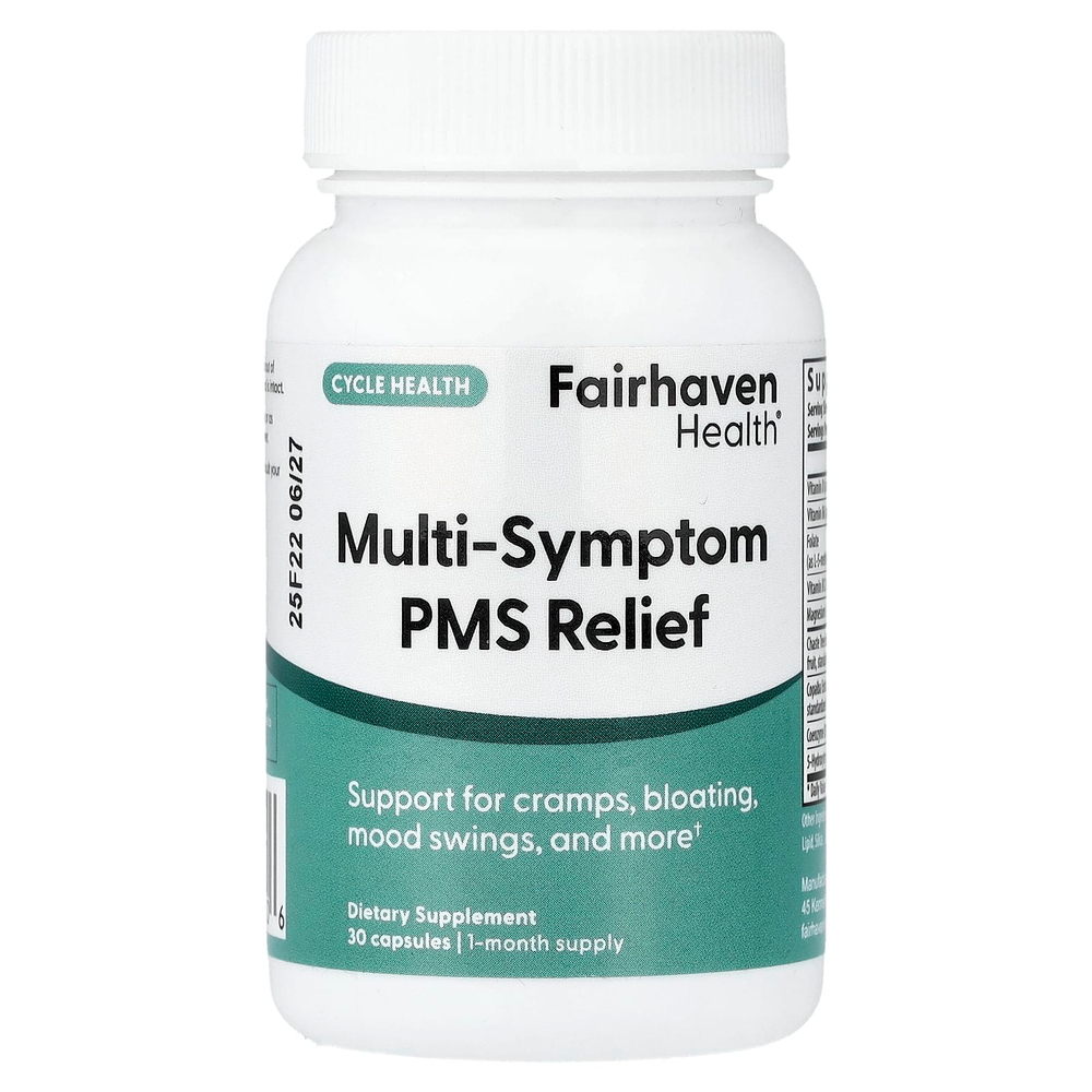 Fairhaven Health, средство для облегчения симптомов ПМС, 30 капсул