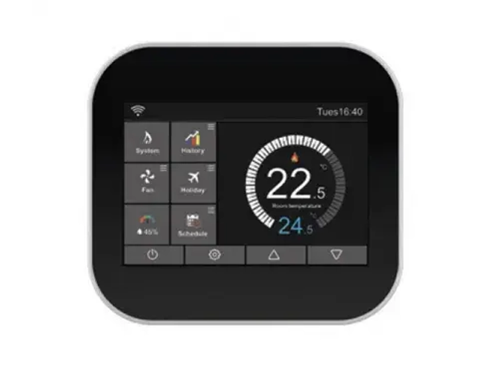 Термостат для конвектора Vitron W-therm MCB.630.Wi-Fi черный