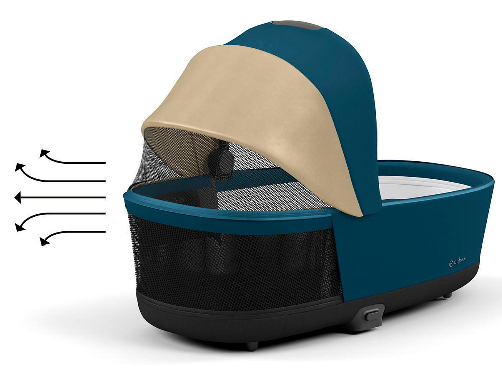 Коляска для новорожденных Cybex Priam IV Chrome Brown Mountain Blue