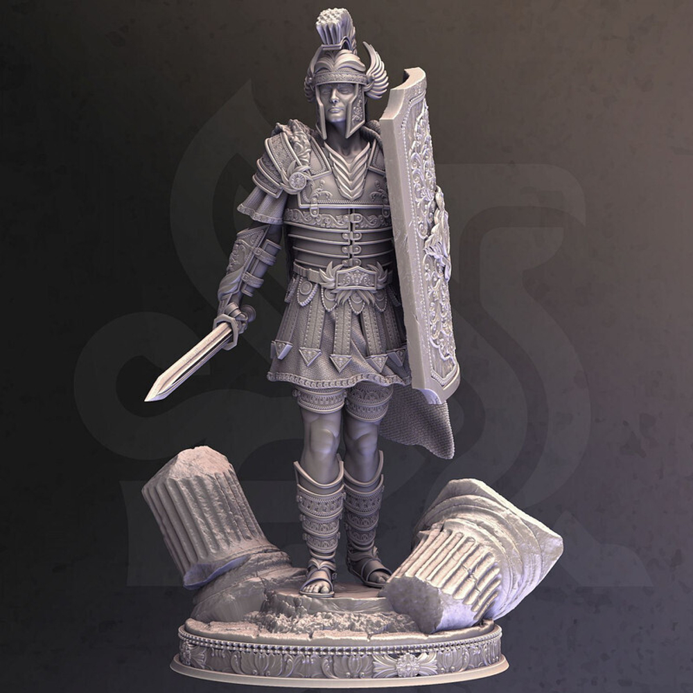 Человек Воин Паладин Варвар Файтер Рыцарь миниатюра для dnd, днд, pathfinder, фентези, Настольная игра, НРИ, Варгейм, РПГ
