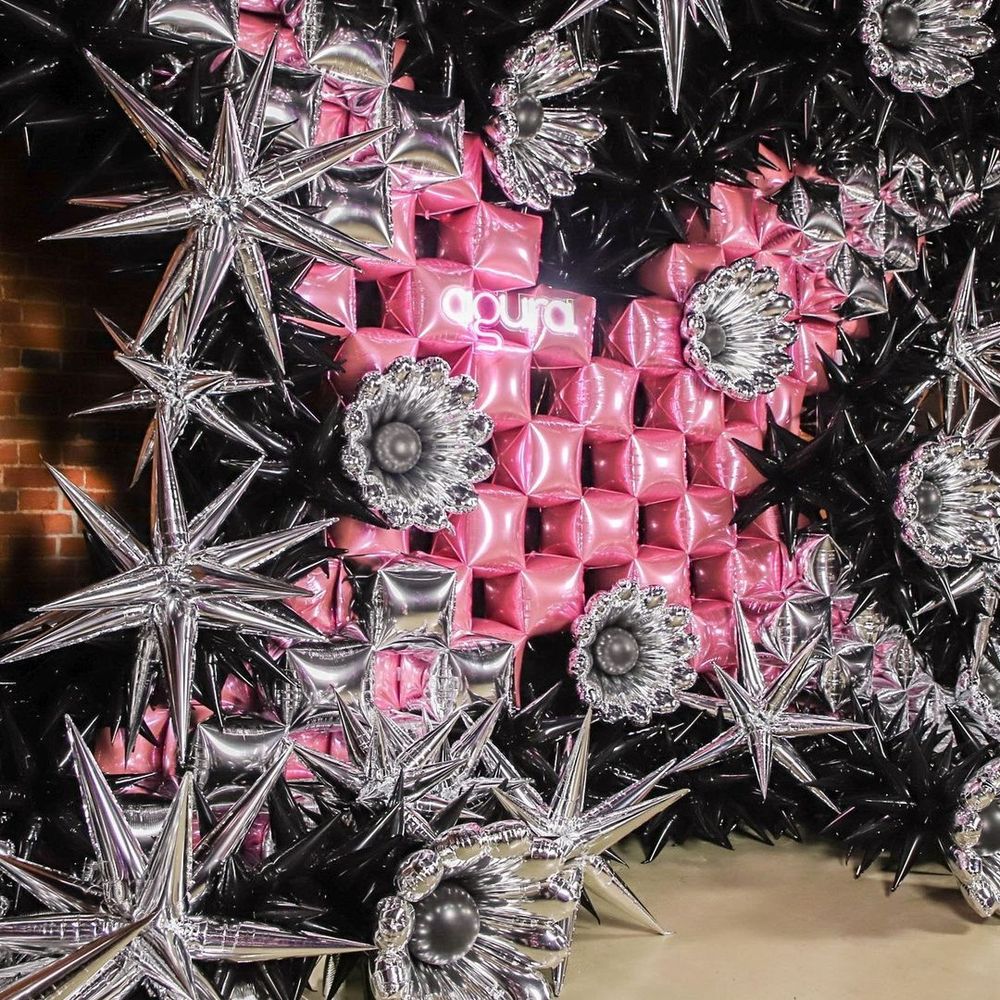 Шар (41''/104 см) Звезда, Составная, Черный блеск, 1 шт. в упак.