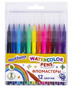 Фломастеры 12 цветов,вентилируемый колпачок "Классные!" (ЮНЛАНДИЯ)