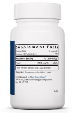 Niacin Vitamin B3 90 капсул Allergy Research Group