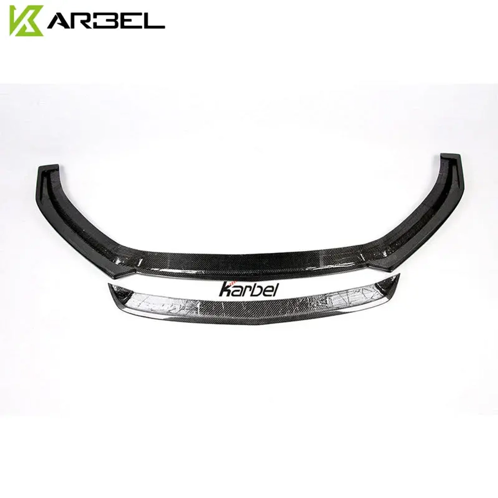 Карбоновая губа переднего бампера для AUDI A3 S LINE & S3 2017-2020 Sedan Ауди седан