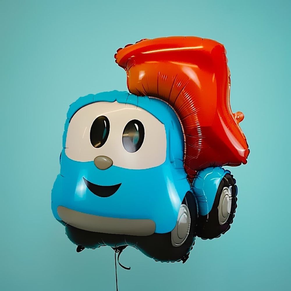 Шар (30''/76 см) Фигура, Грузовичок Лёва, 1 шт. в уп.