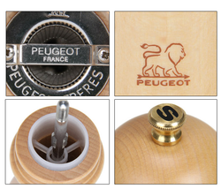 Мельница для соли 12 см Peugeot Paris светло-коричневая Франция механизм