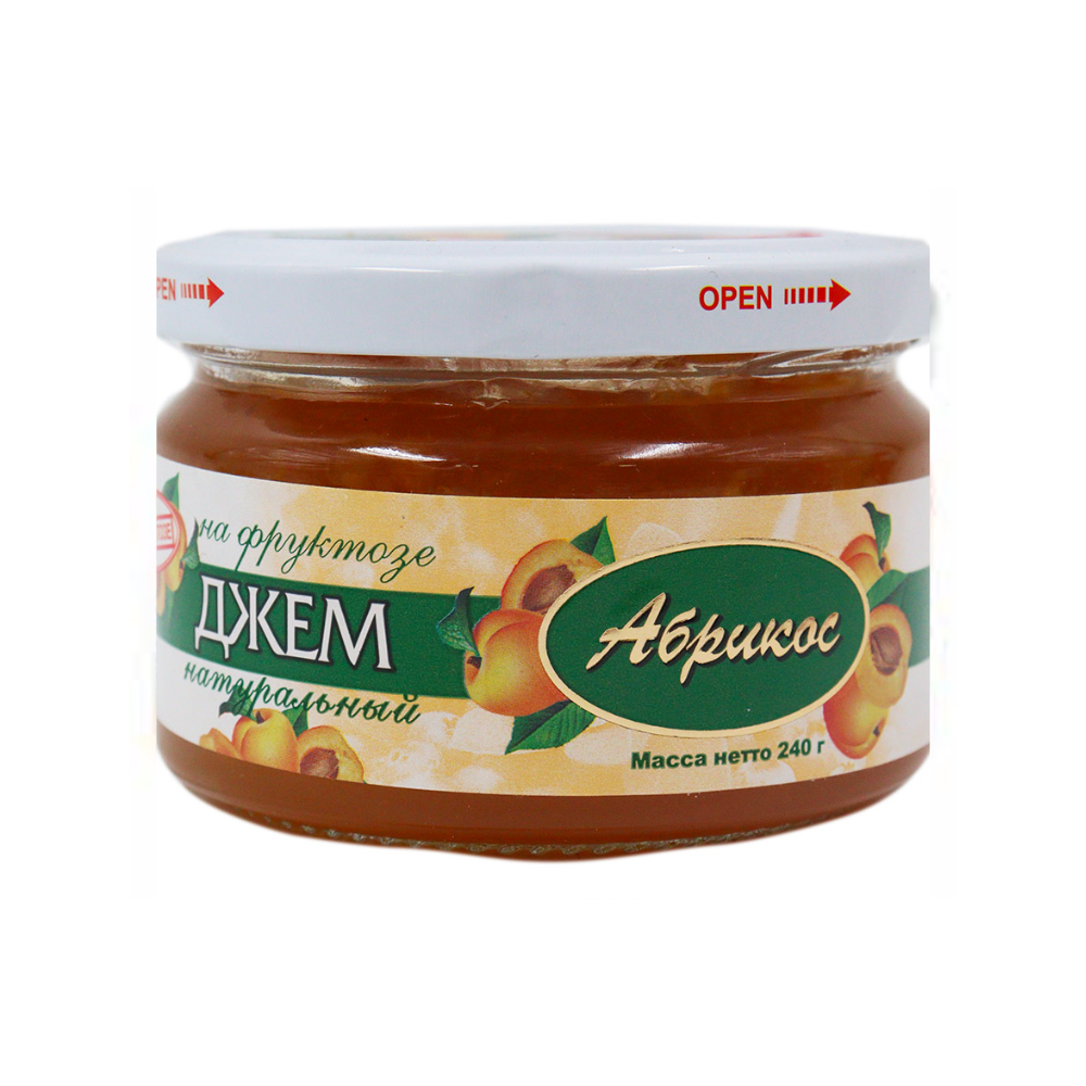 Джем на фруктозе Абрикос Здоровые Сладости 240 гр