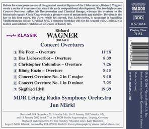 MDR Leipzig Radio Symphony Orchestra, Jun Markl / Wagner: Concert Overtures (CD)