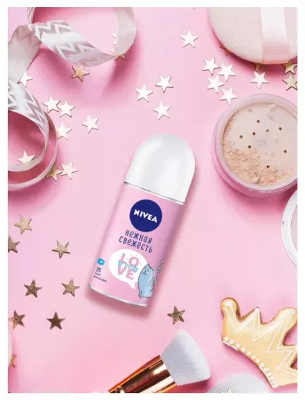 Nivea Антиперспирант Love Be Trendy Нежная свежесть, ролик, 50 мл