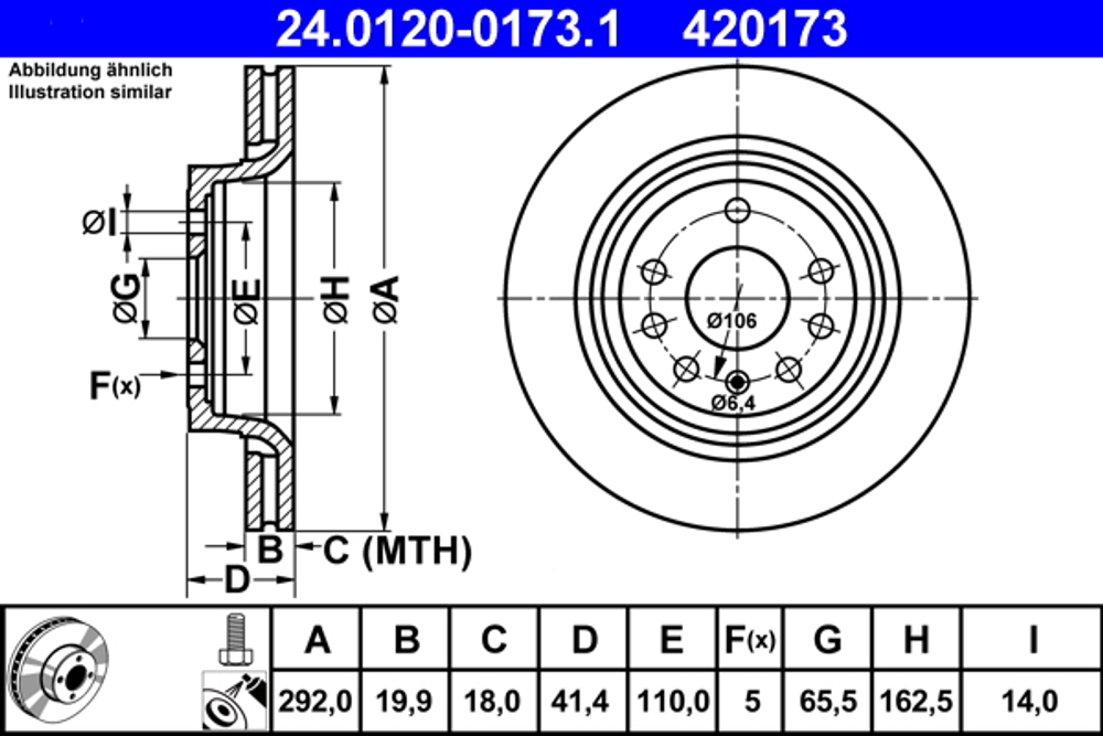 ATE - 24012001731-ATE - Brake Disc