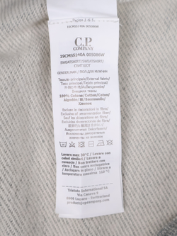 Свитшот на молнии C.P. Company Logo Diagonal Raised Fleece Half Zip Gray