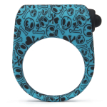 Бирюзовое эрекционное виброкольцо на пенис SILICONE LOVE RING (Цвет: бирюзовый)